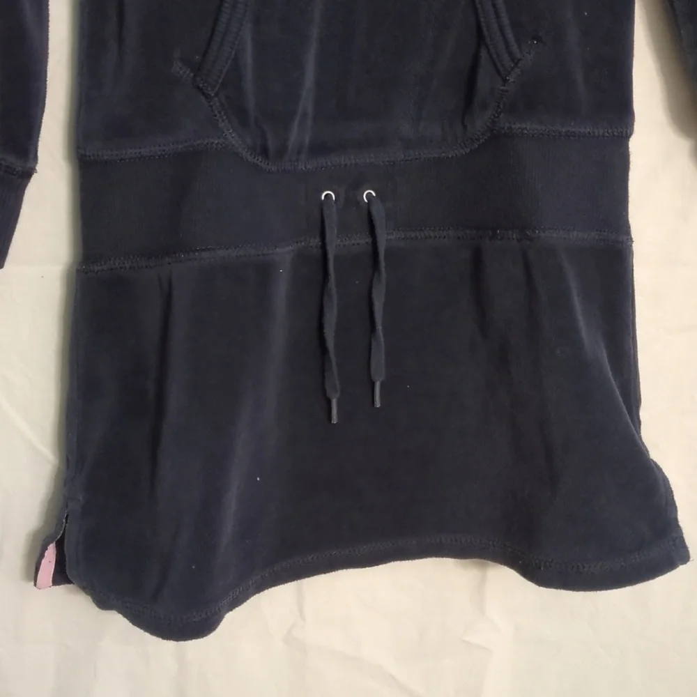 Gap | Navy Velour Hooded Swim Cover-up Long Sleeve Robe | 3 yr.